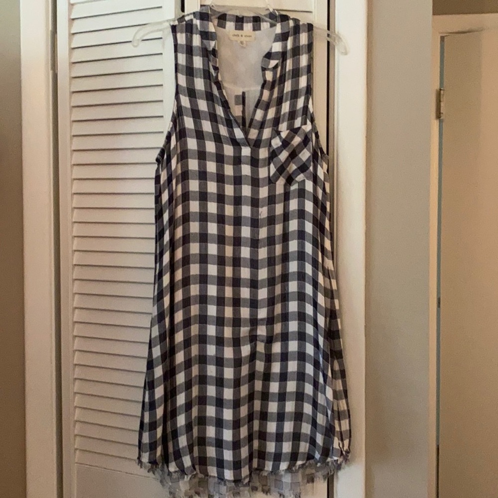 Navy & white soft thin material from anthropology